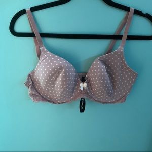 Adore me 38 C pokadot pink bra